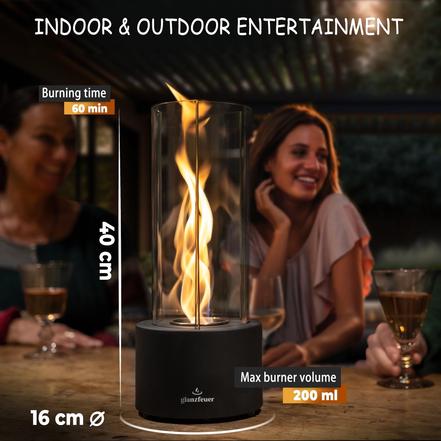 Tornado Bioethanol Table Fireplace