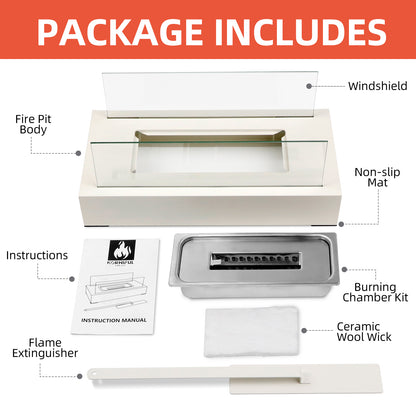 KORNIFUL Tabletop Fireplace Tabletop fire pit