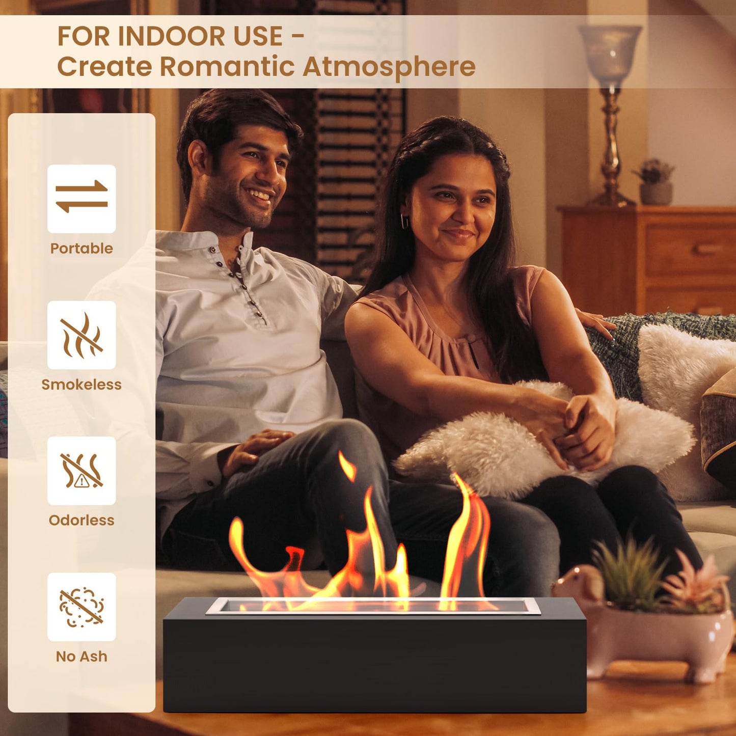 KORNIFUL Tabletop Fire Pit - S’mores Maker Kit