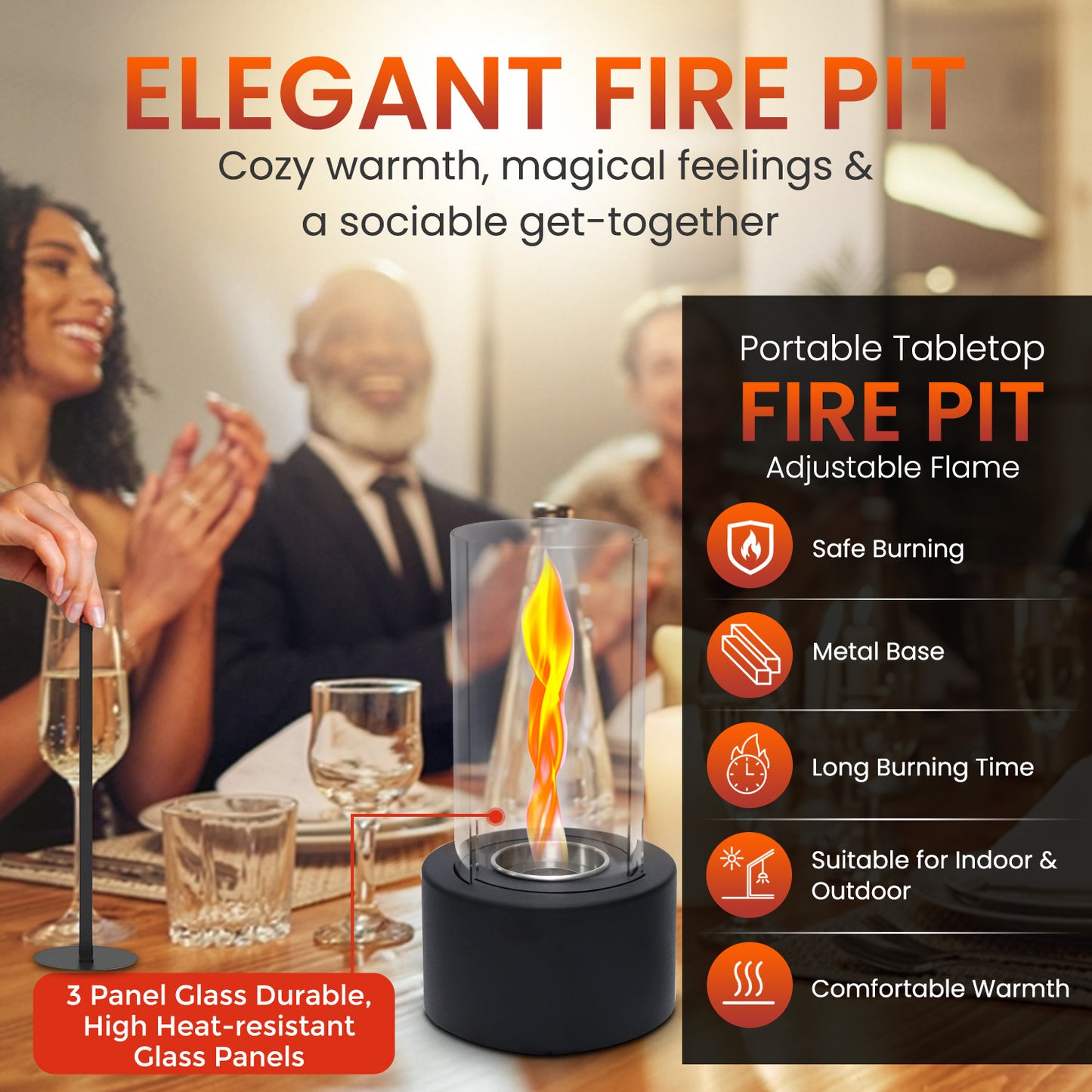 Tornado Mini Table Fire Pit