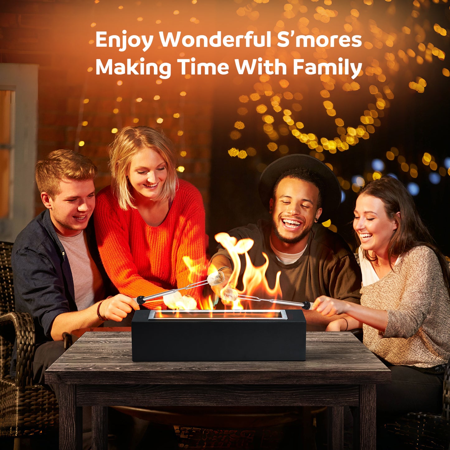 KORNIFUL Tabletop Fire Pit - Premium Gift Set for Christmas